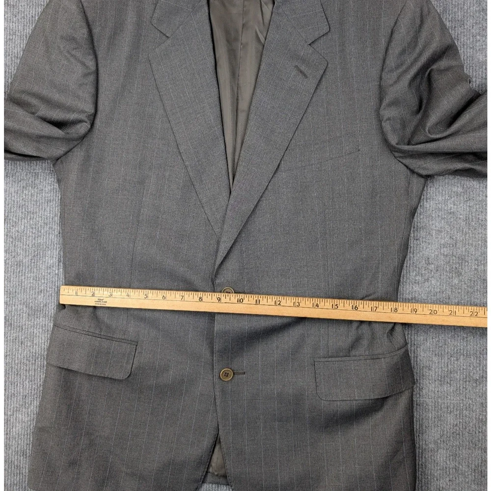 Canali Blazer Men 52R Loro Piana Tasmanian Wool Pinstripe Old Money Quiet Luxury